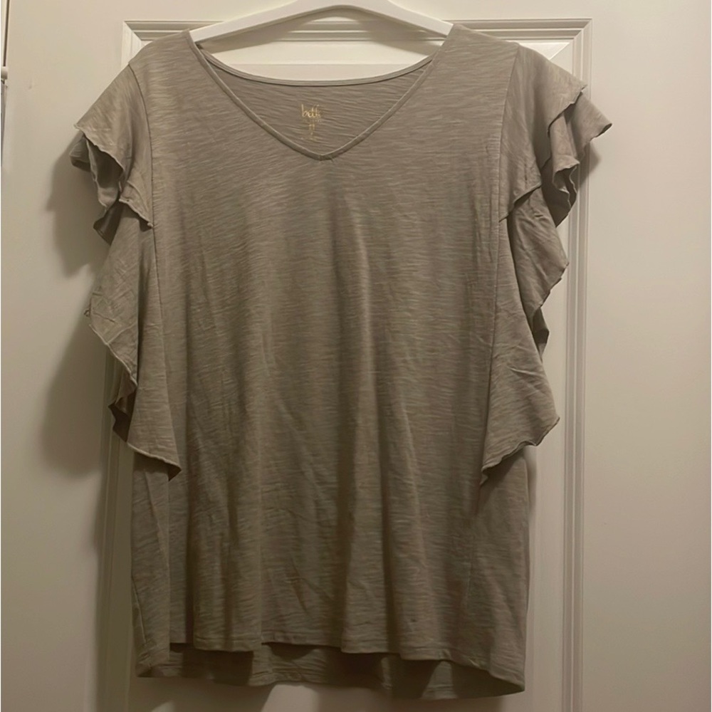 Tiered frill sleeved shirt